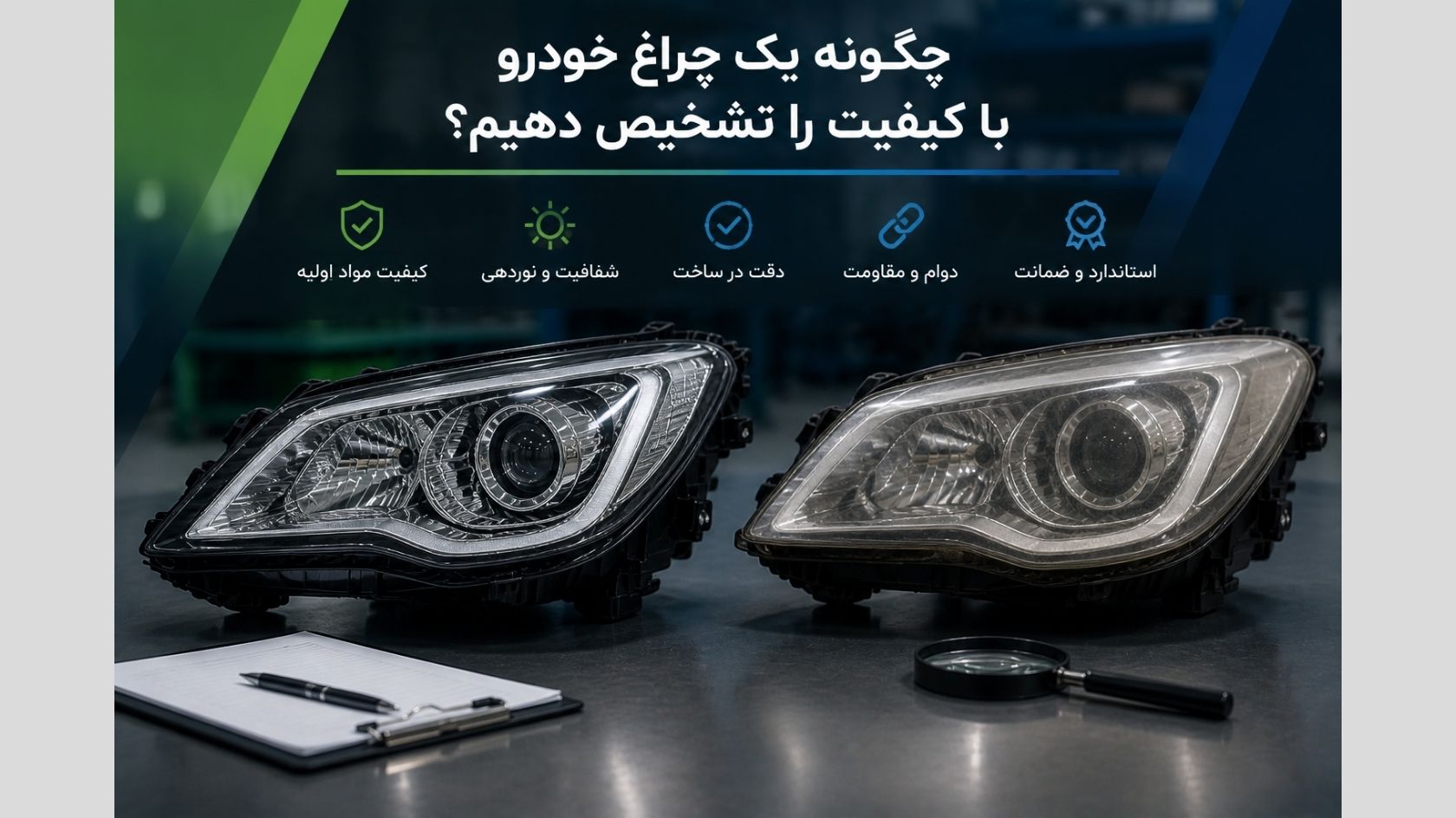 چگونه یک چراغ خودرو باکیفیت را تشخیص دهیم؟